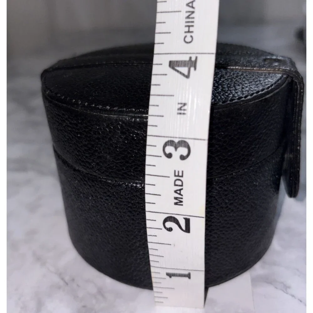 Jewelry Case Travel Size Removeable top tray Black Snap Case